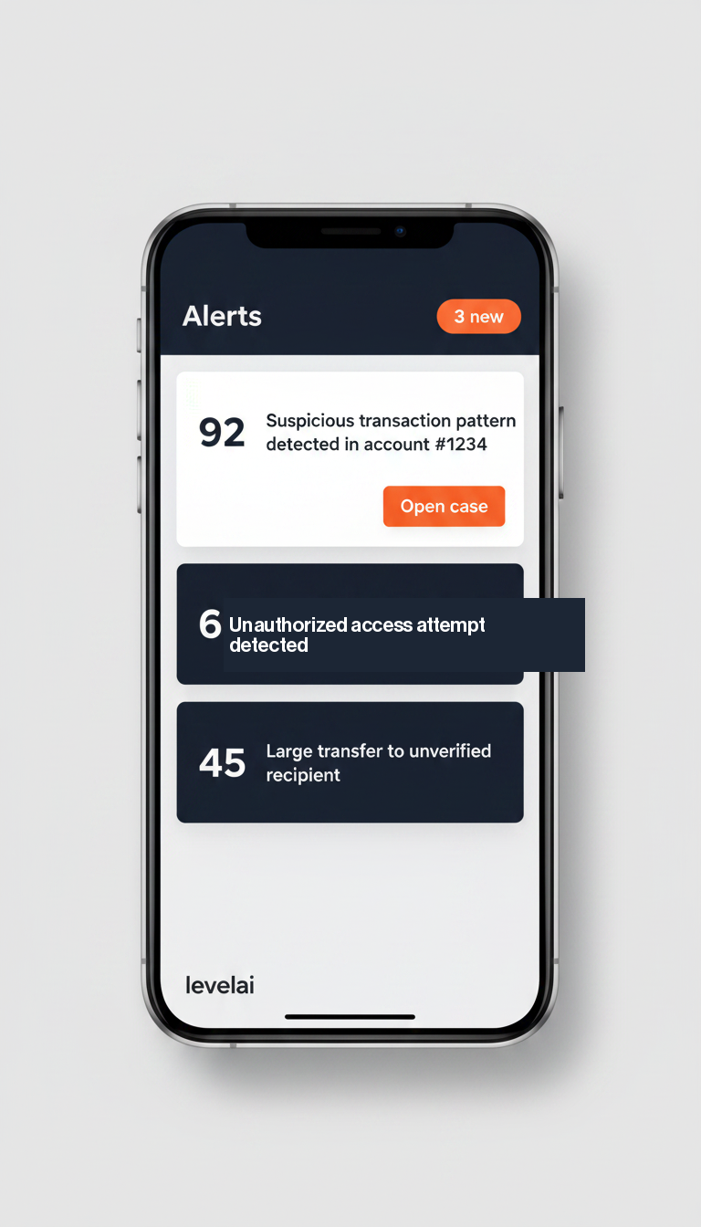 Leveai mobile alerts